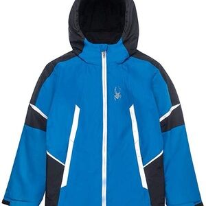Spyder Boys City To Slope Jacket Size L (14-16) Royal Blue/Black/White